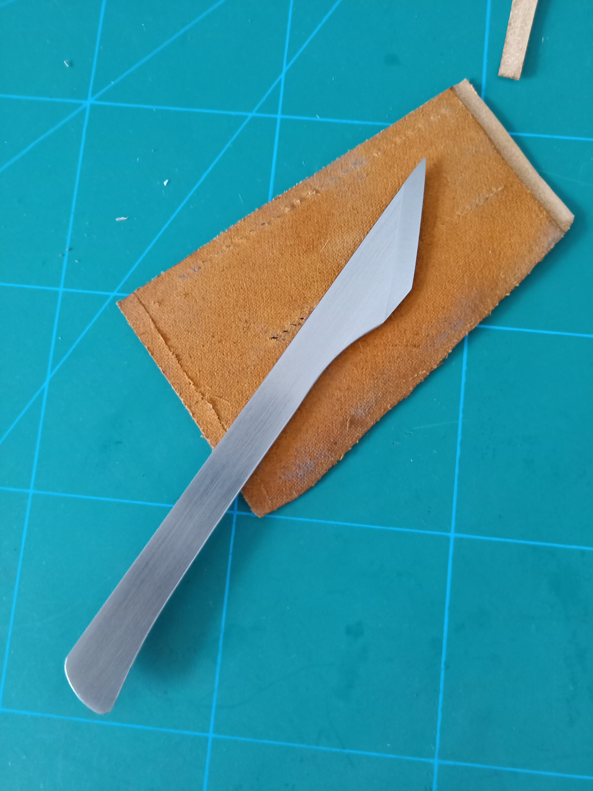 KL full-steel double side bevel pattern knife