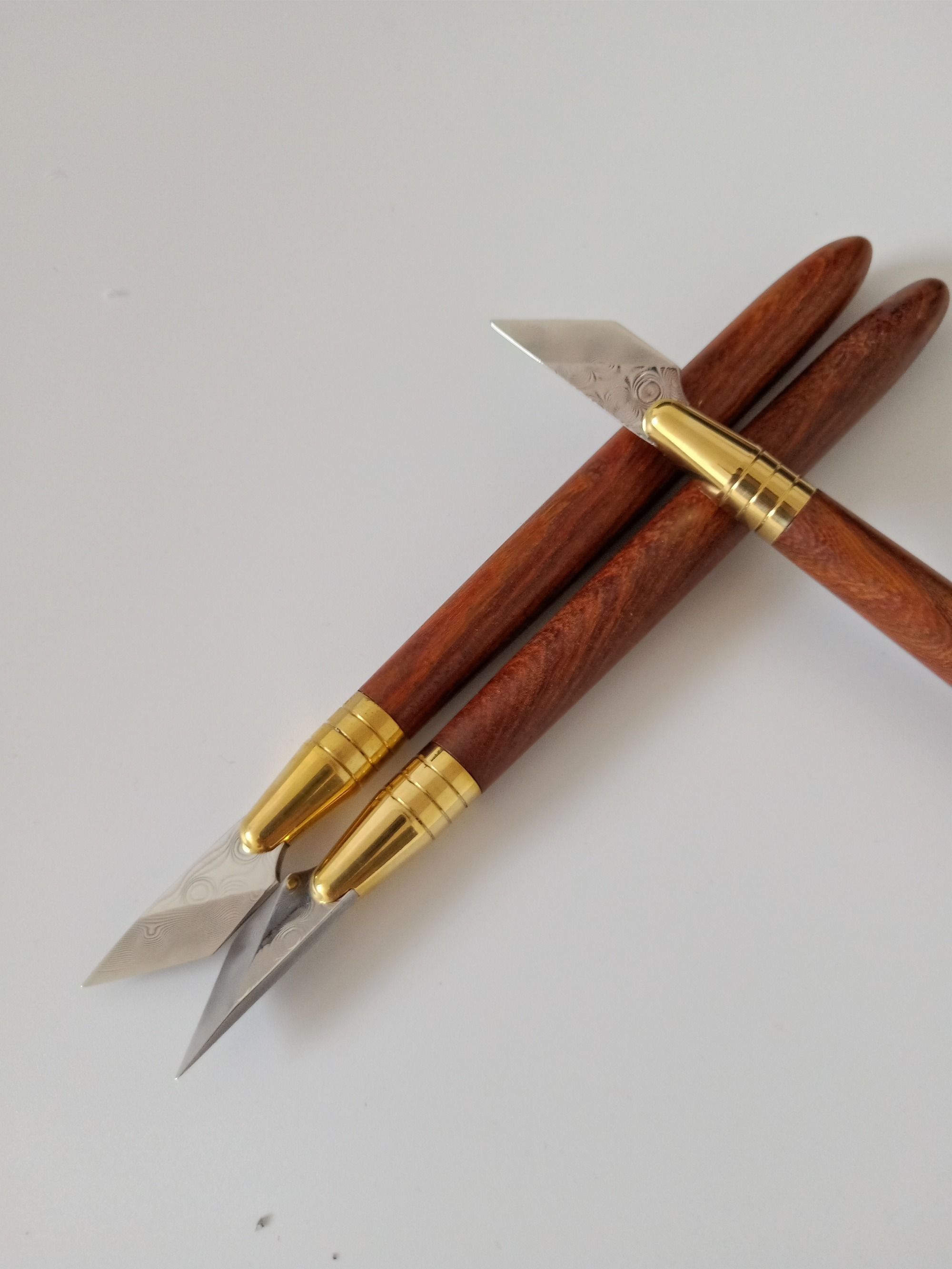 KL Rosewood Damascus Steel Knife