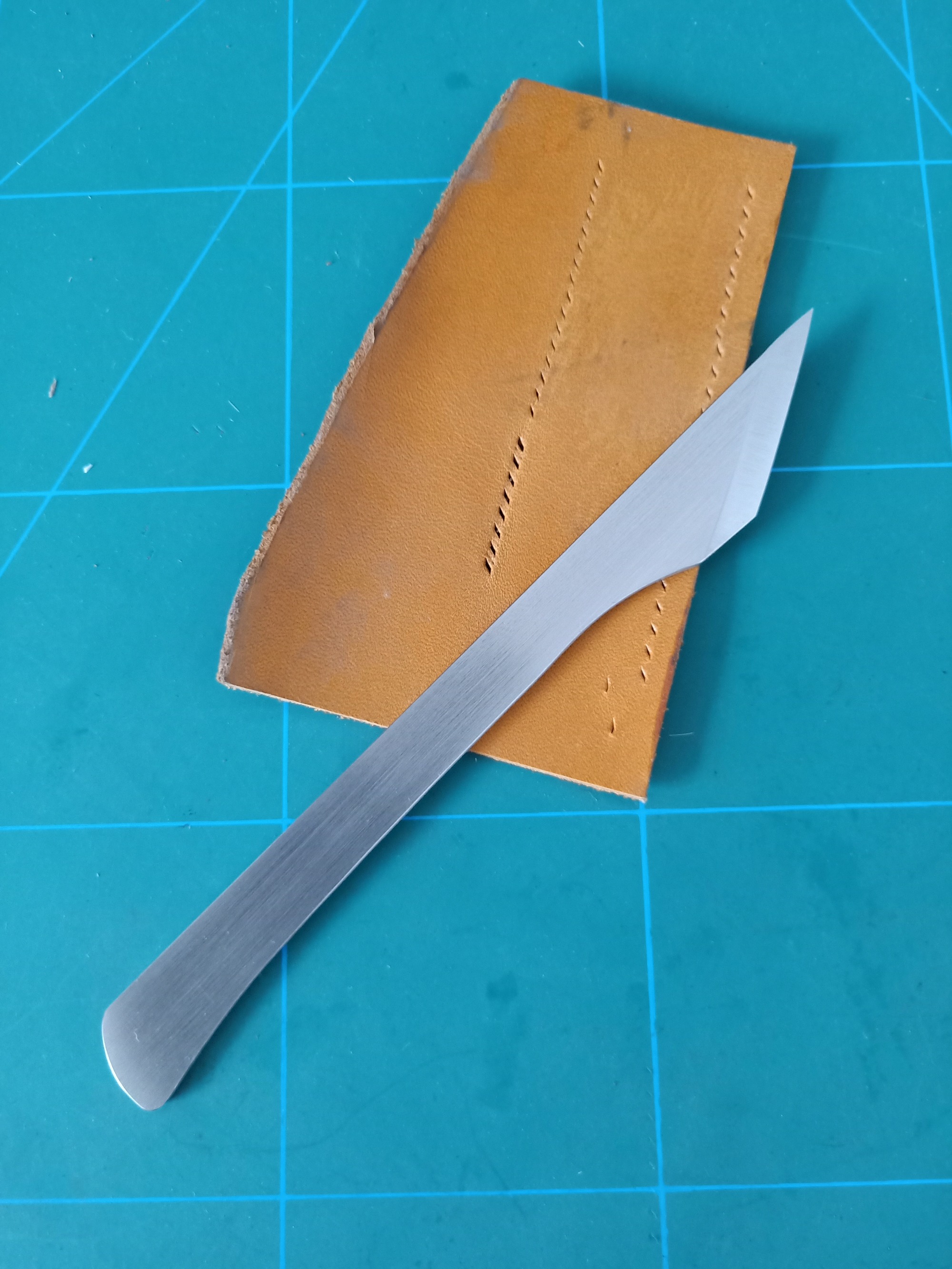 KL full-steel double side bevel pattern knife
