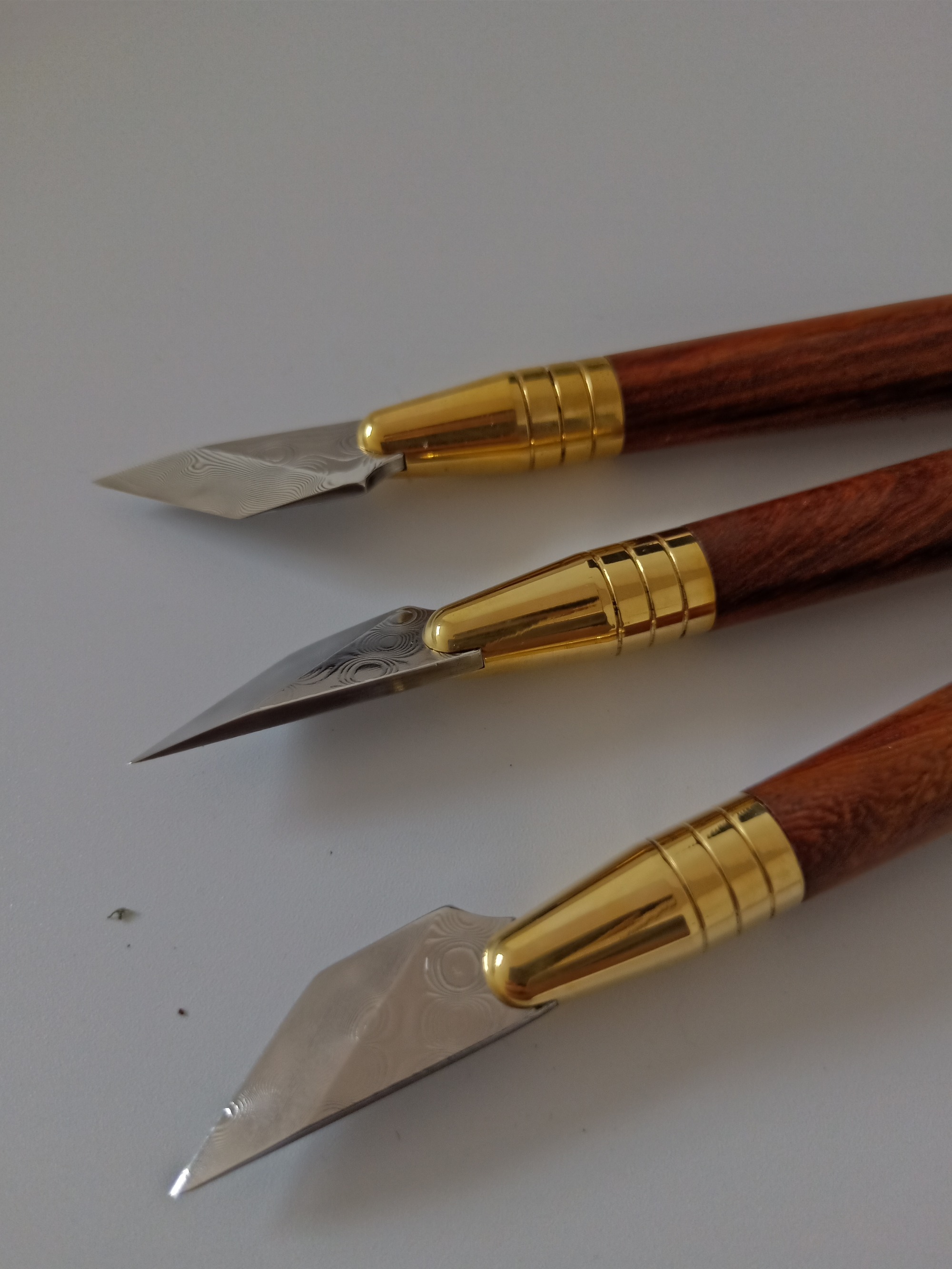 KL Rosewood Damascus Steel Knife