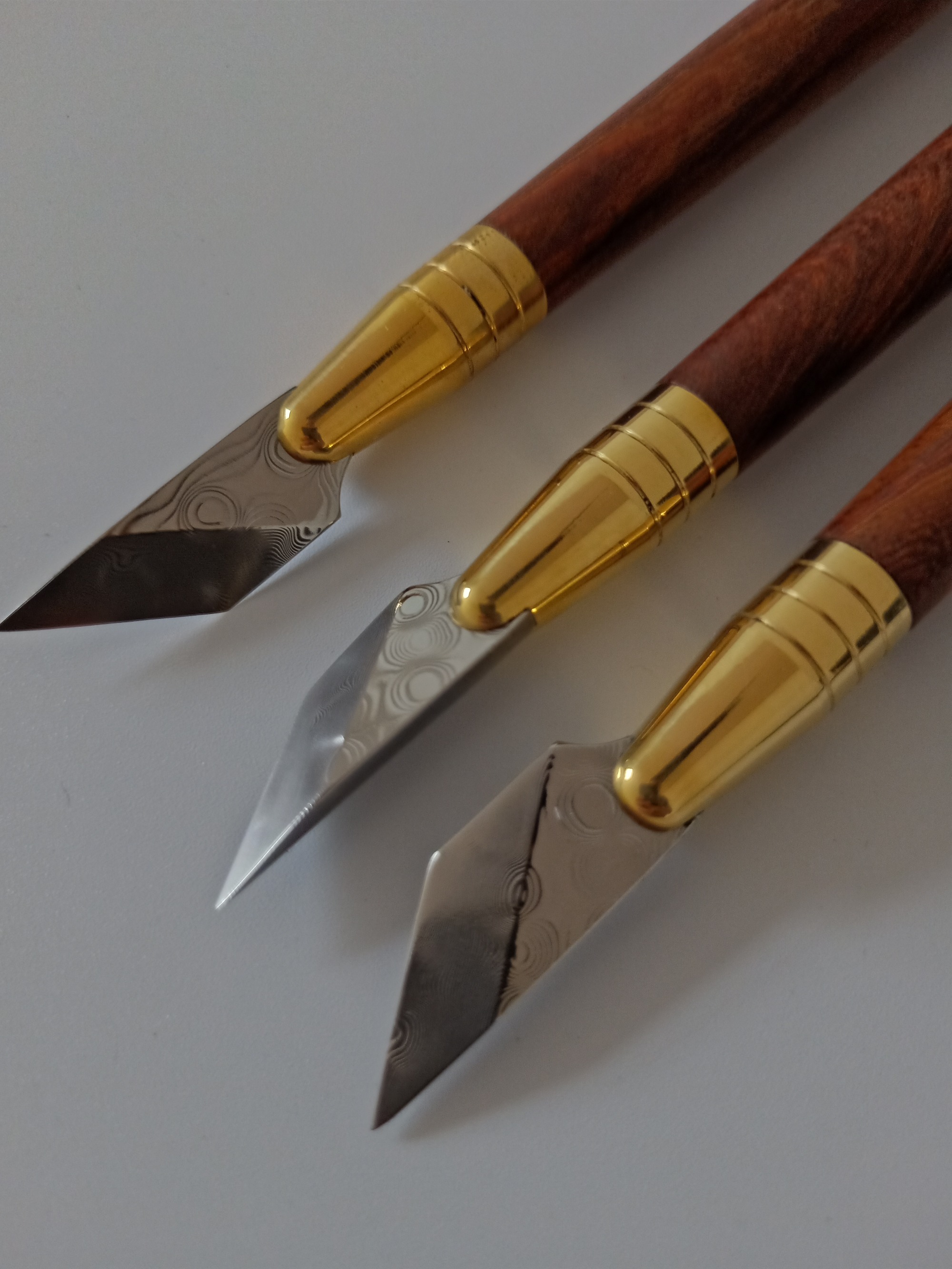 KL Rosewood Damascus Steel Knife