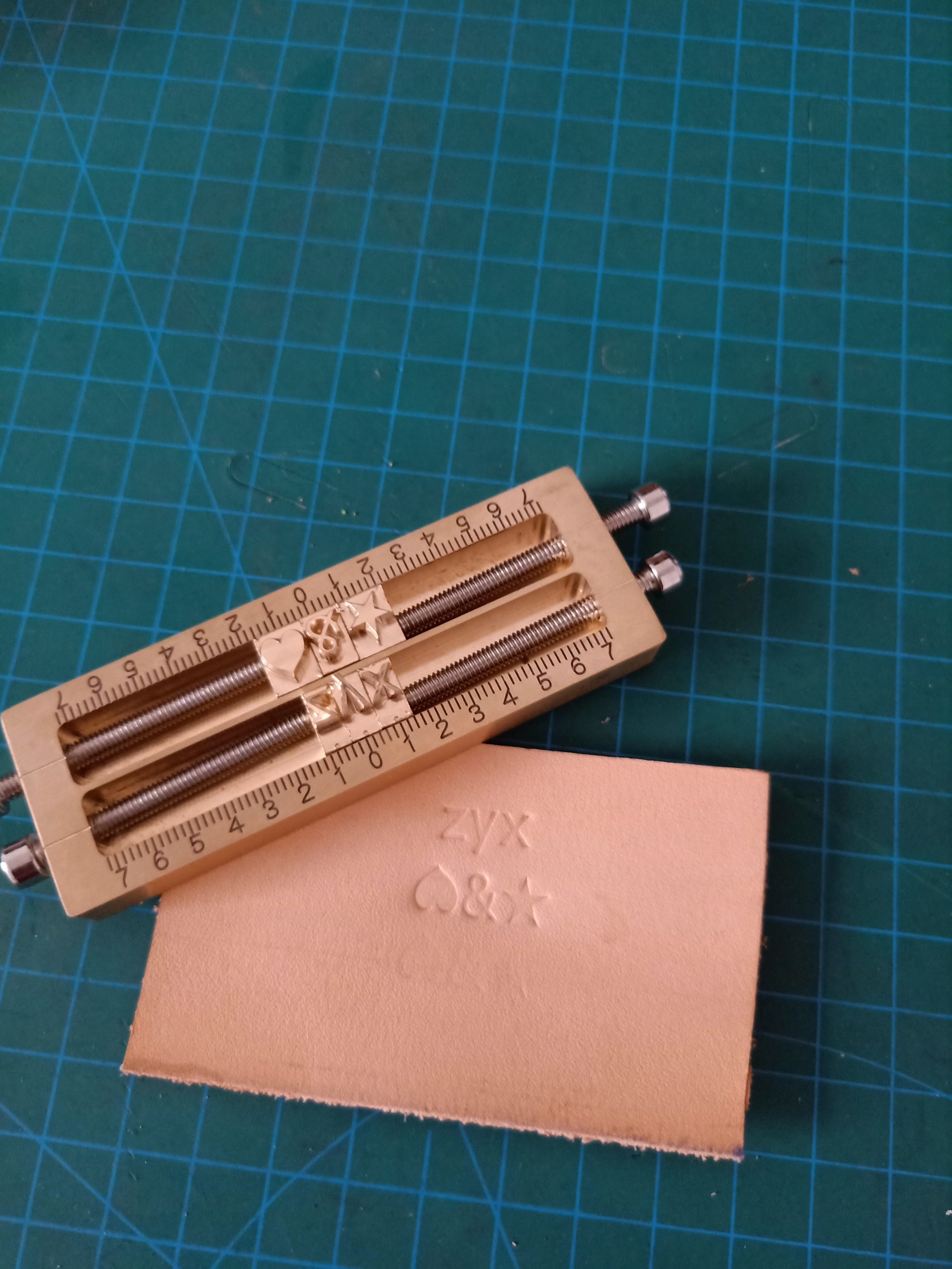 KL Brass Alphabet Logo Stamp Set