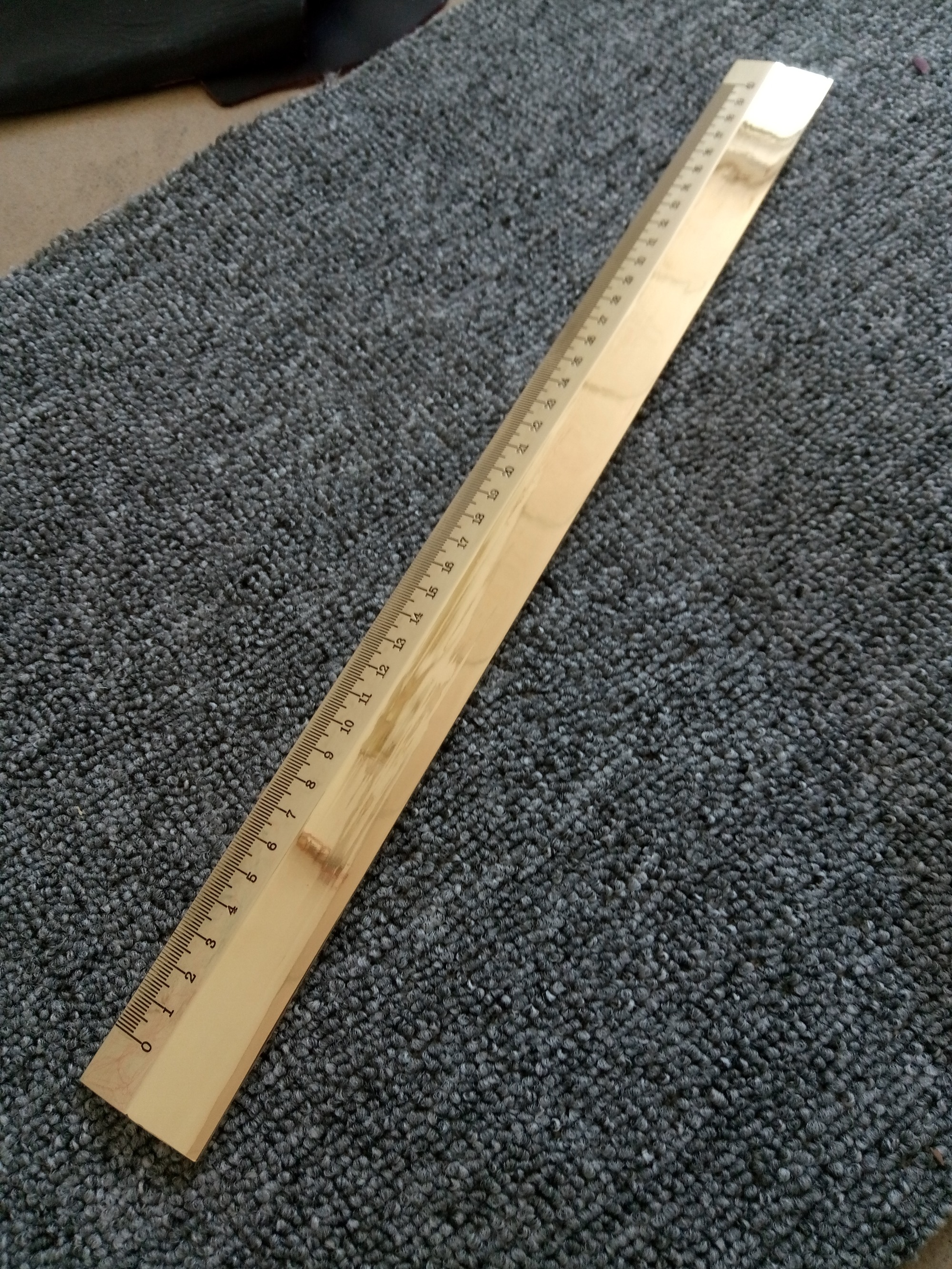 KL High Polish Solid Brass Ruler