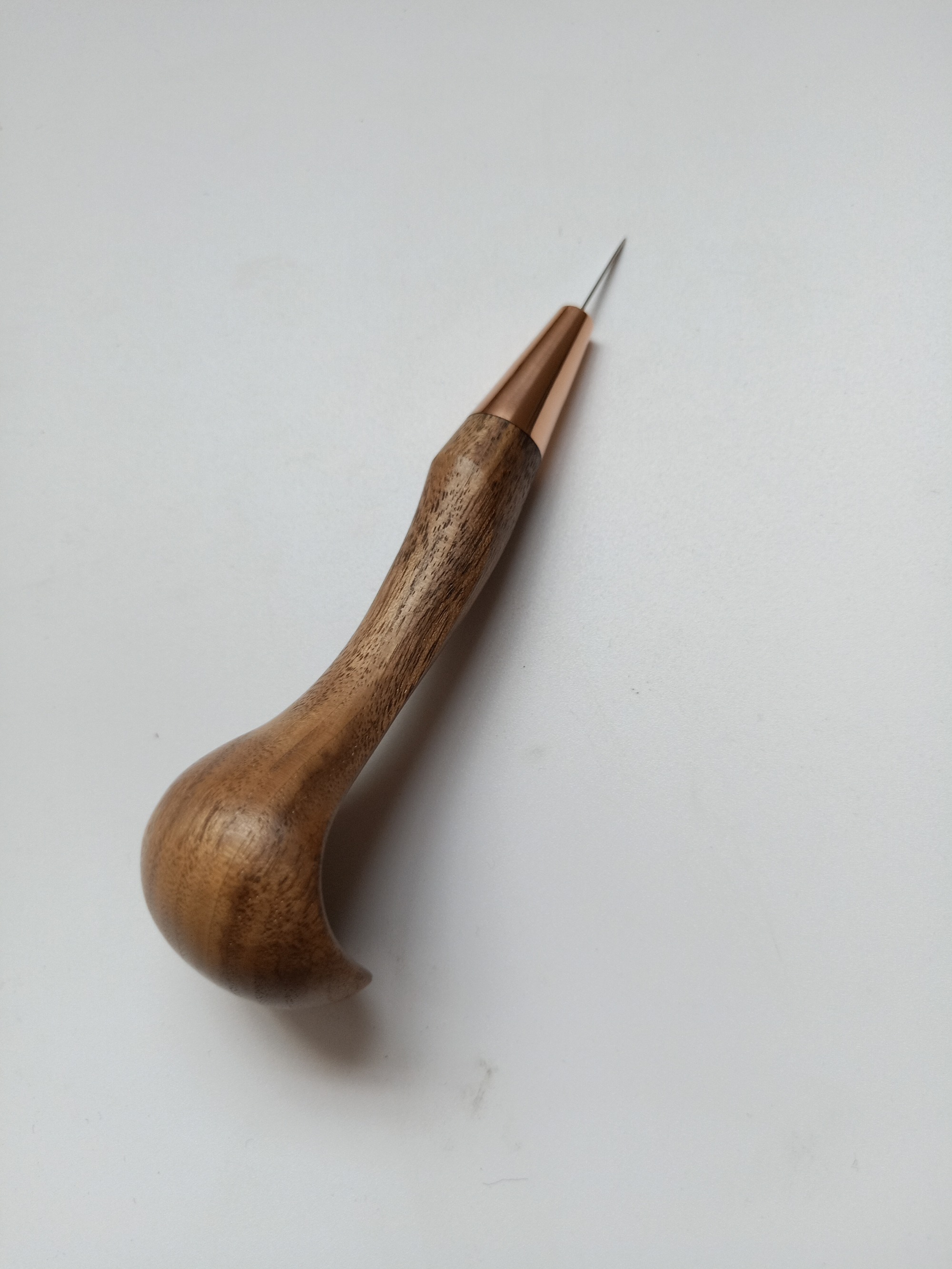 Walnut handle curve handle stitching awl