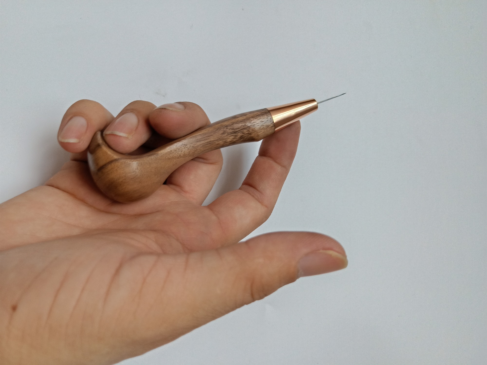 Walnut handle curve handle stitching awl