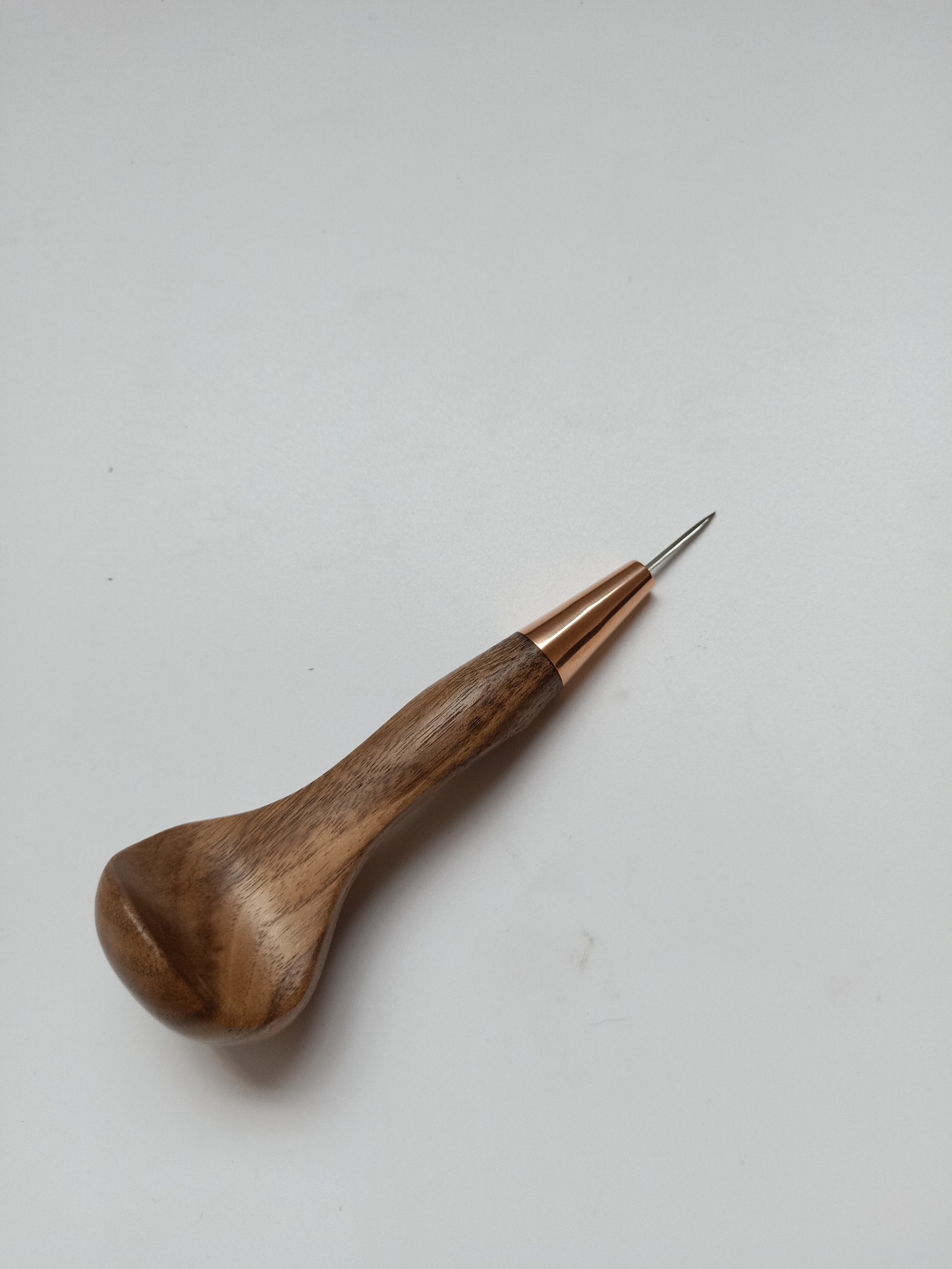 Walnut handle curve handle stitching awl