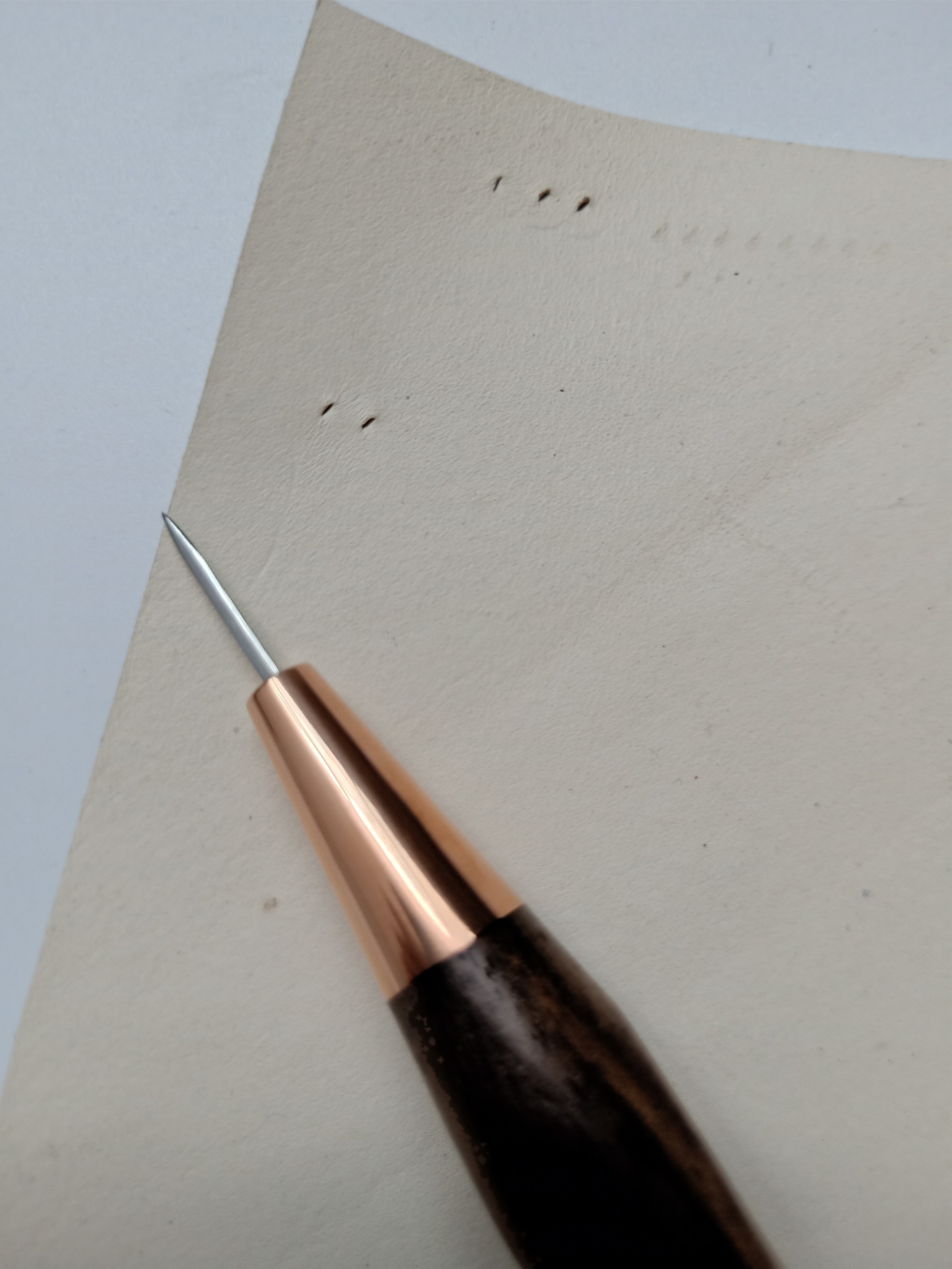 Walnut handle curve handle stitching awl