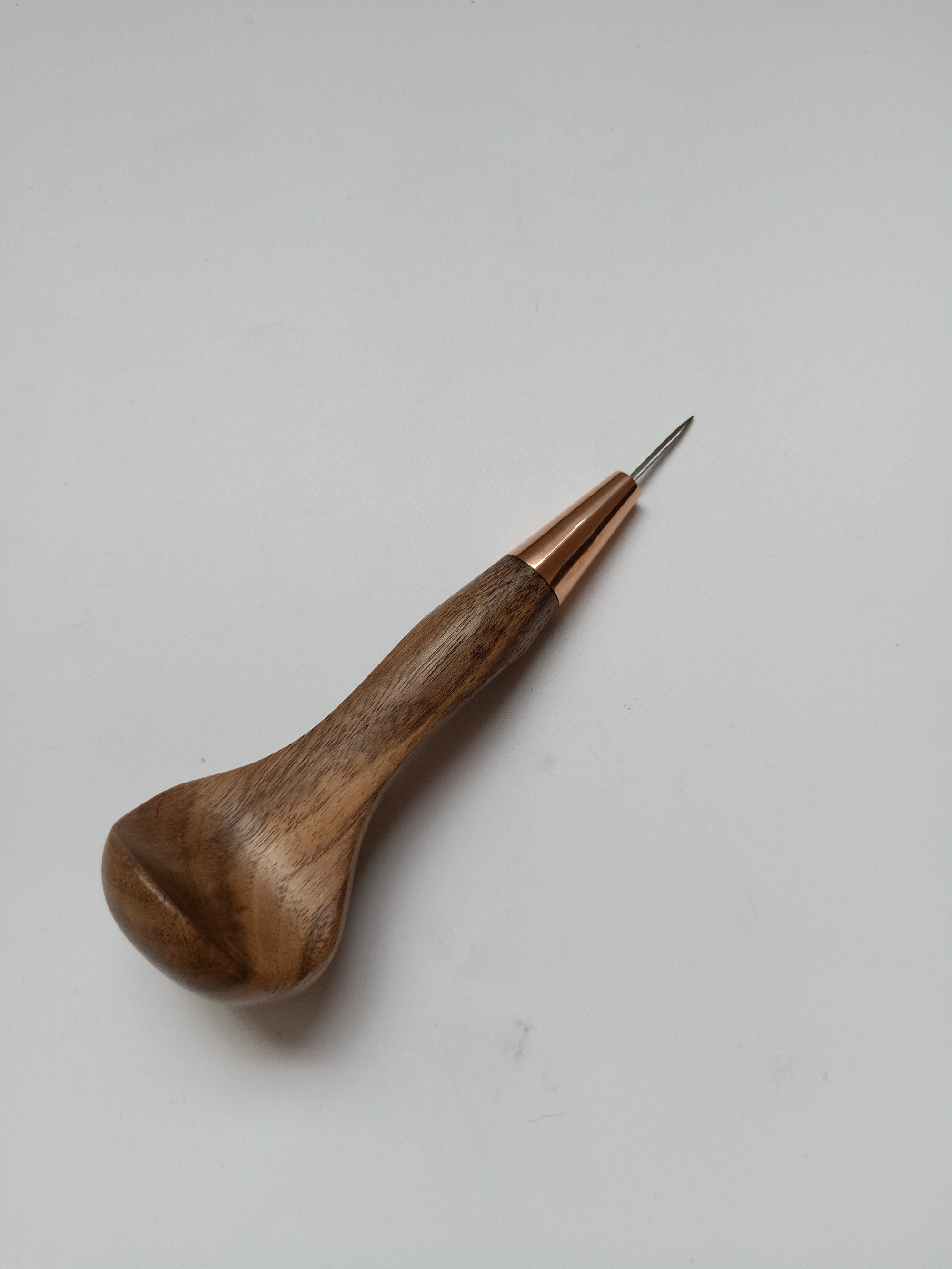 Walnut handle curve handle stitching awl