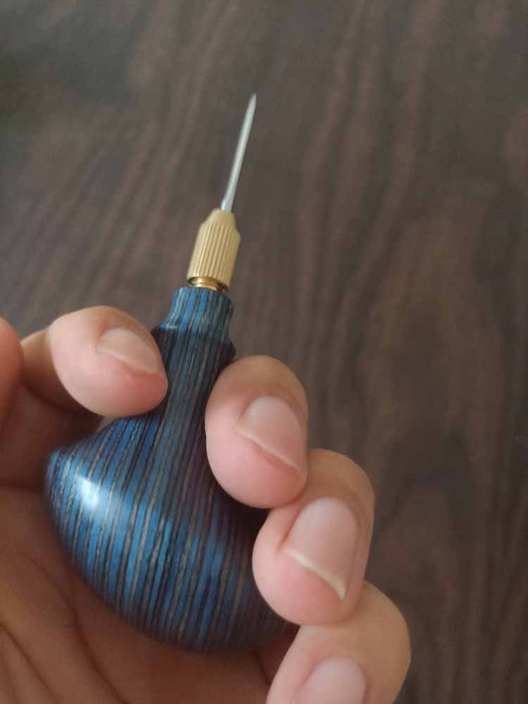 KL custom fancy handle replaced awl