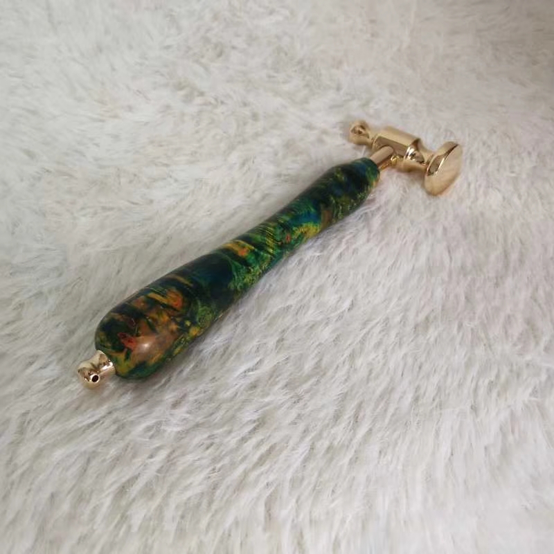 KL Custom Made Stabilized Handle Brass Hammer