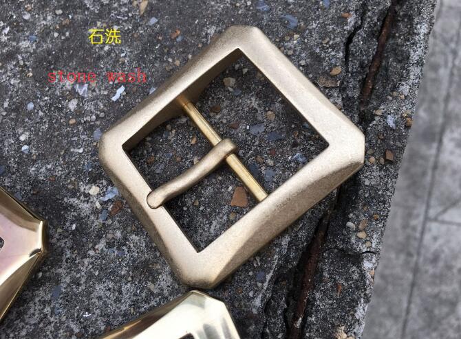 Handmade custom made solid brass buckle