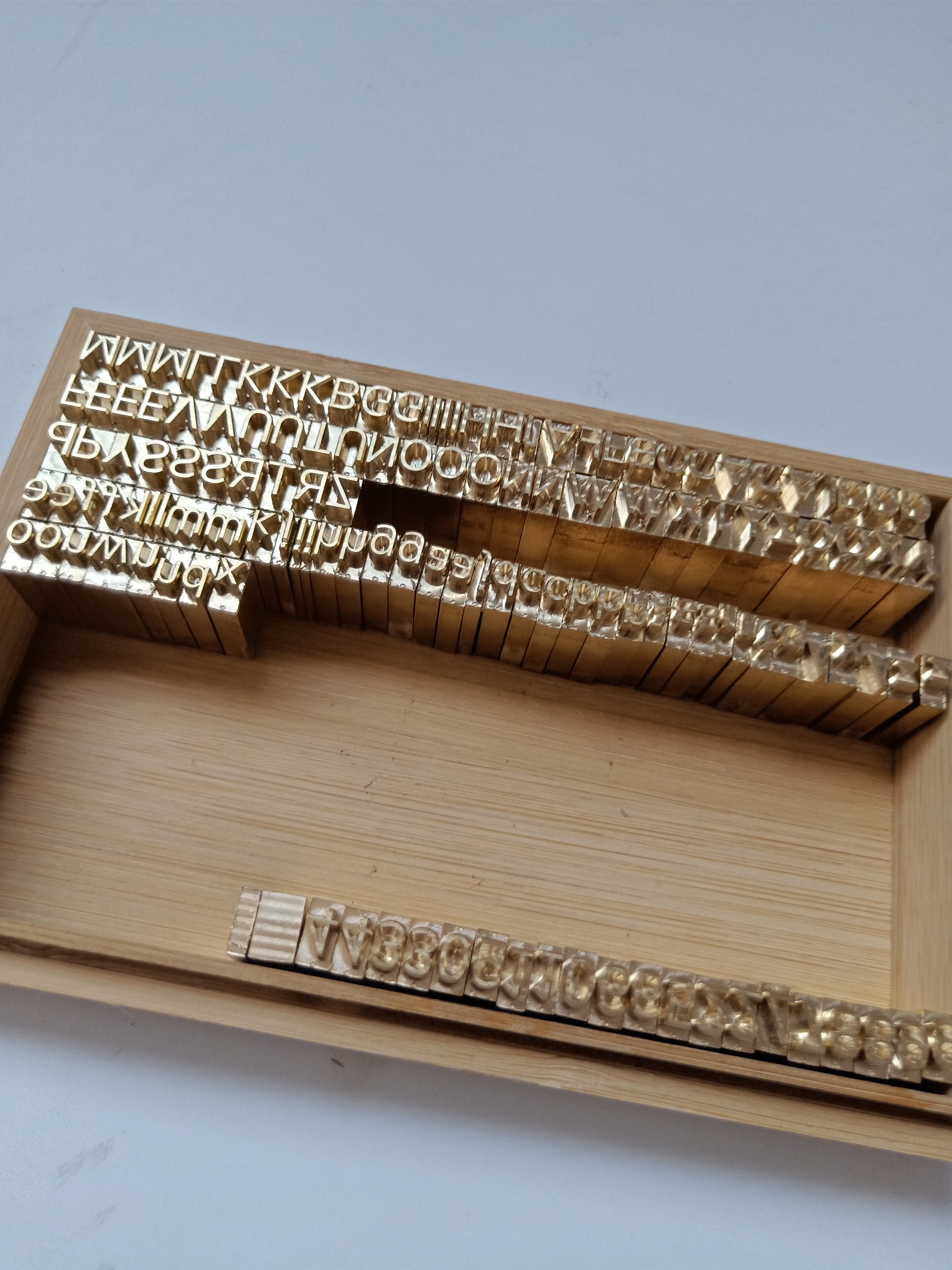 Custom Brass Alphabet Set (23.5mm height)