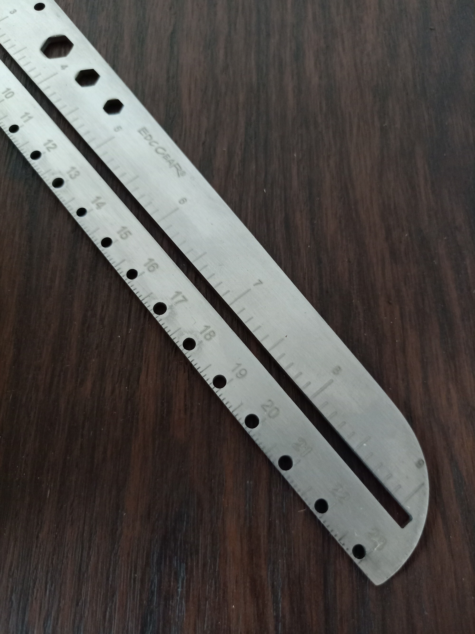 304 stainless steel multi-function ruler 23cm
