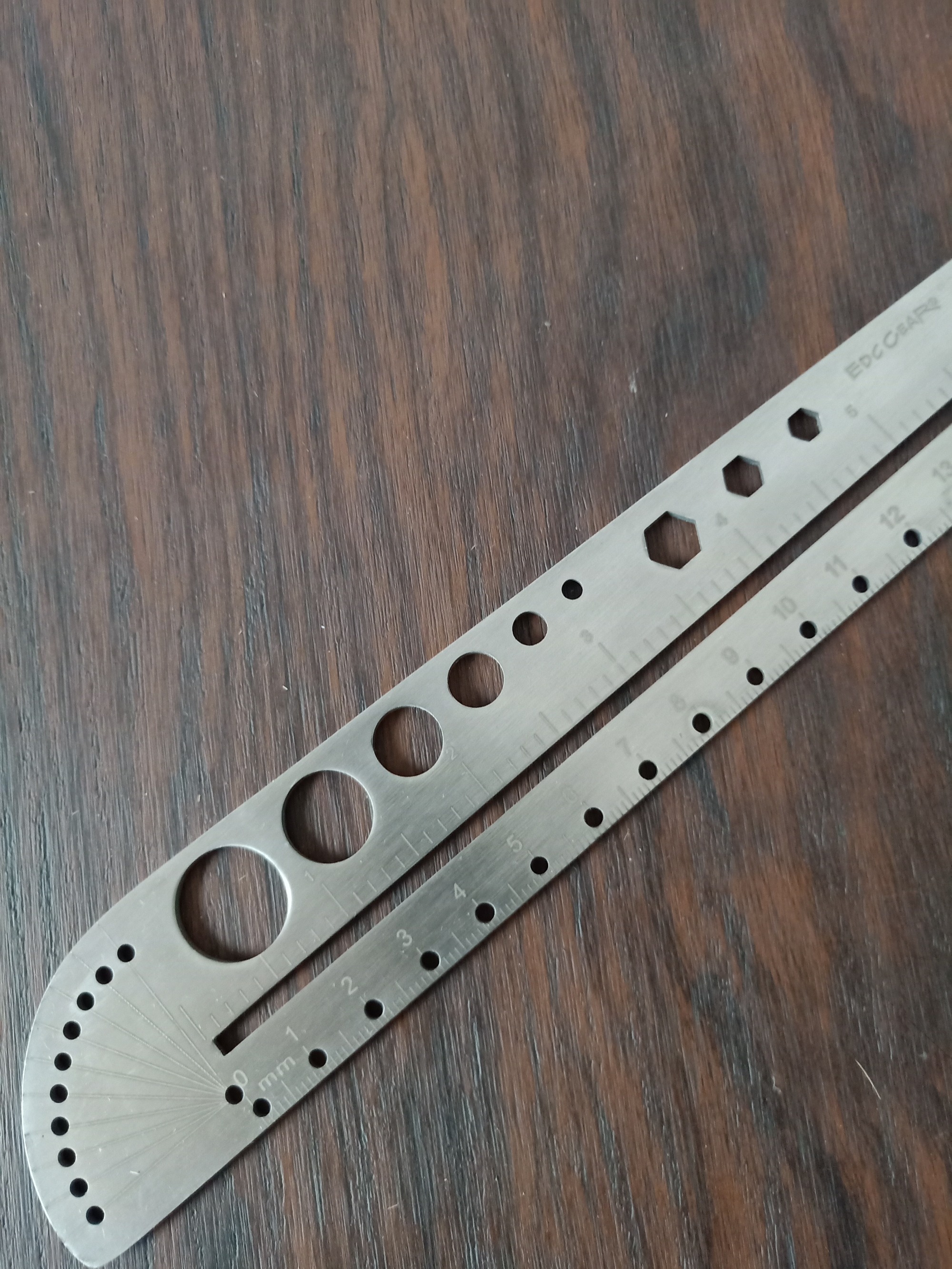 304 stainless steel multi-function ruler 23cm
