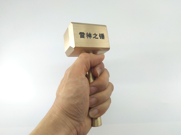 Solid Brass Thor's Hammer