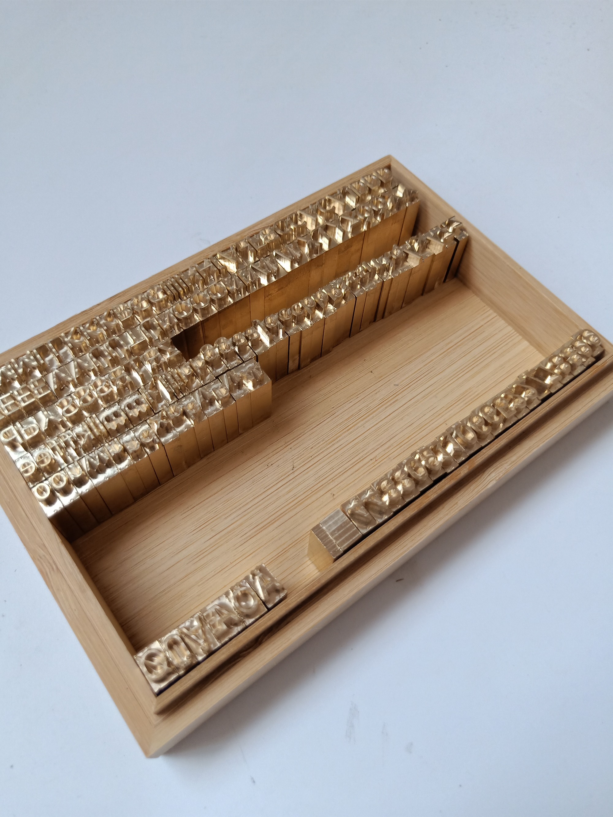 brass letter set & logo