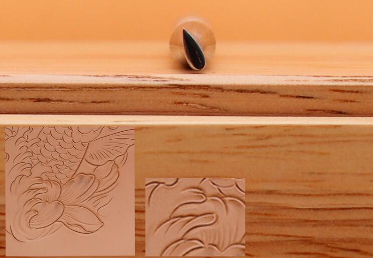 Leather Carving Water-Droplet Stamp