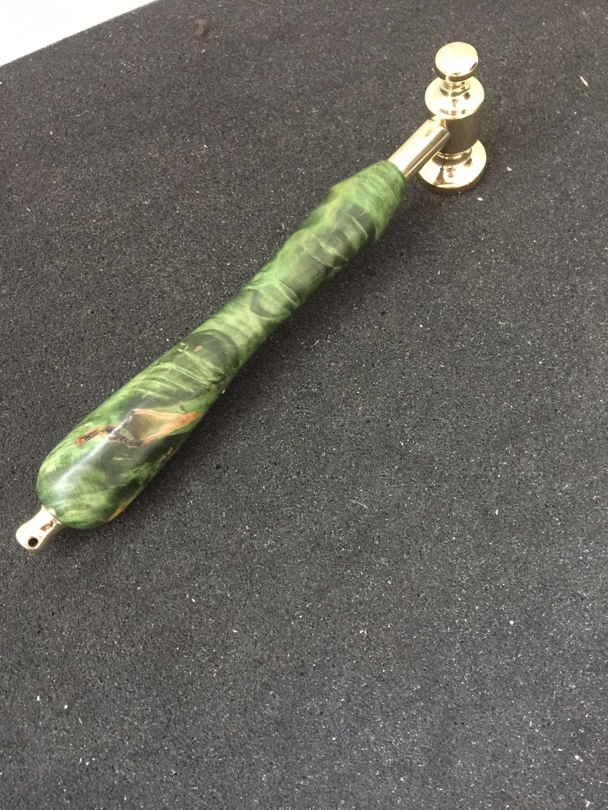 KL Custom Made Stabilized Handle Brass Hammer