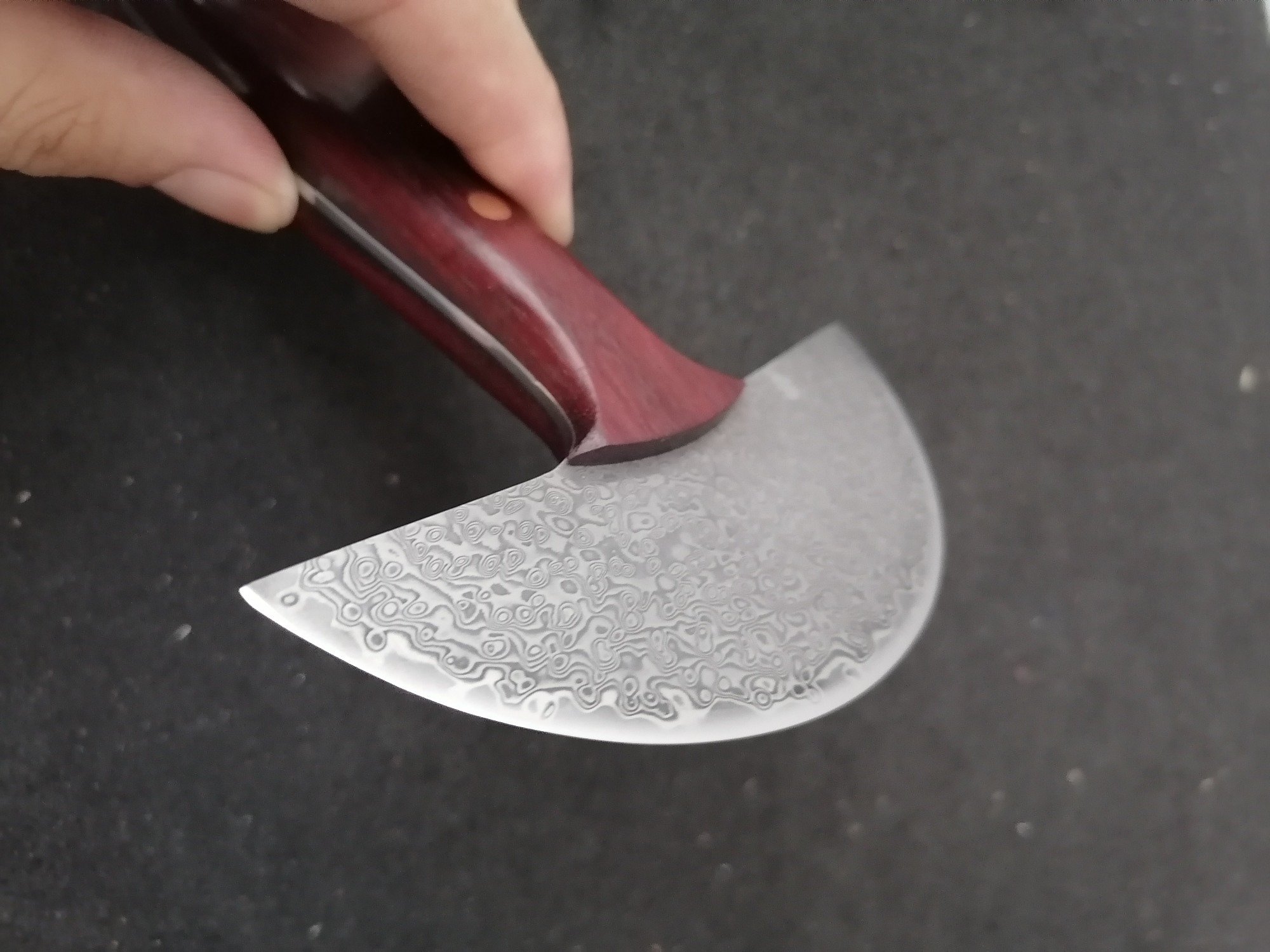 KL Damascus Round Knife