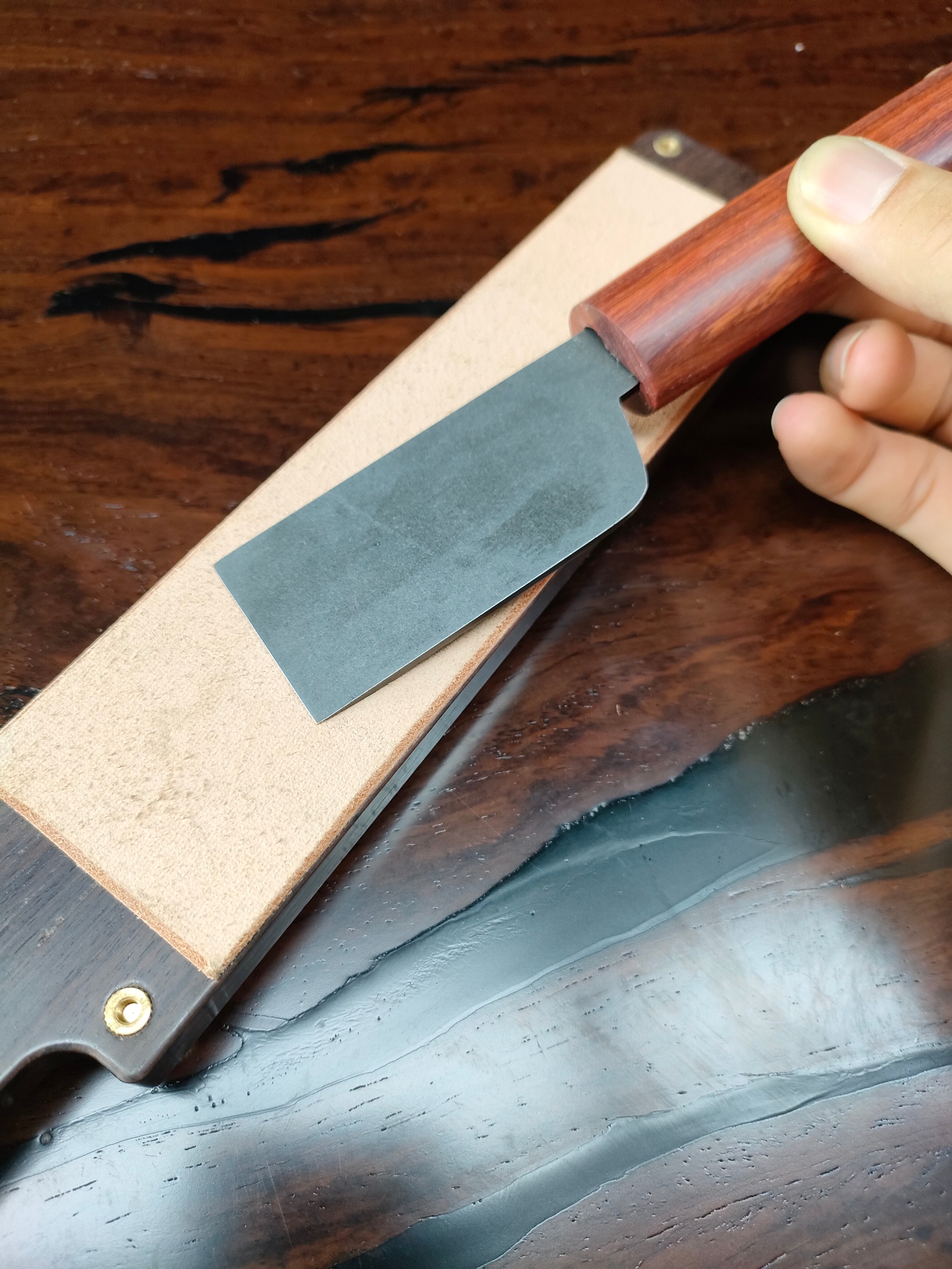 Ebony Leather Strop
