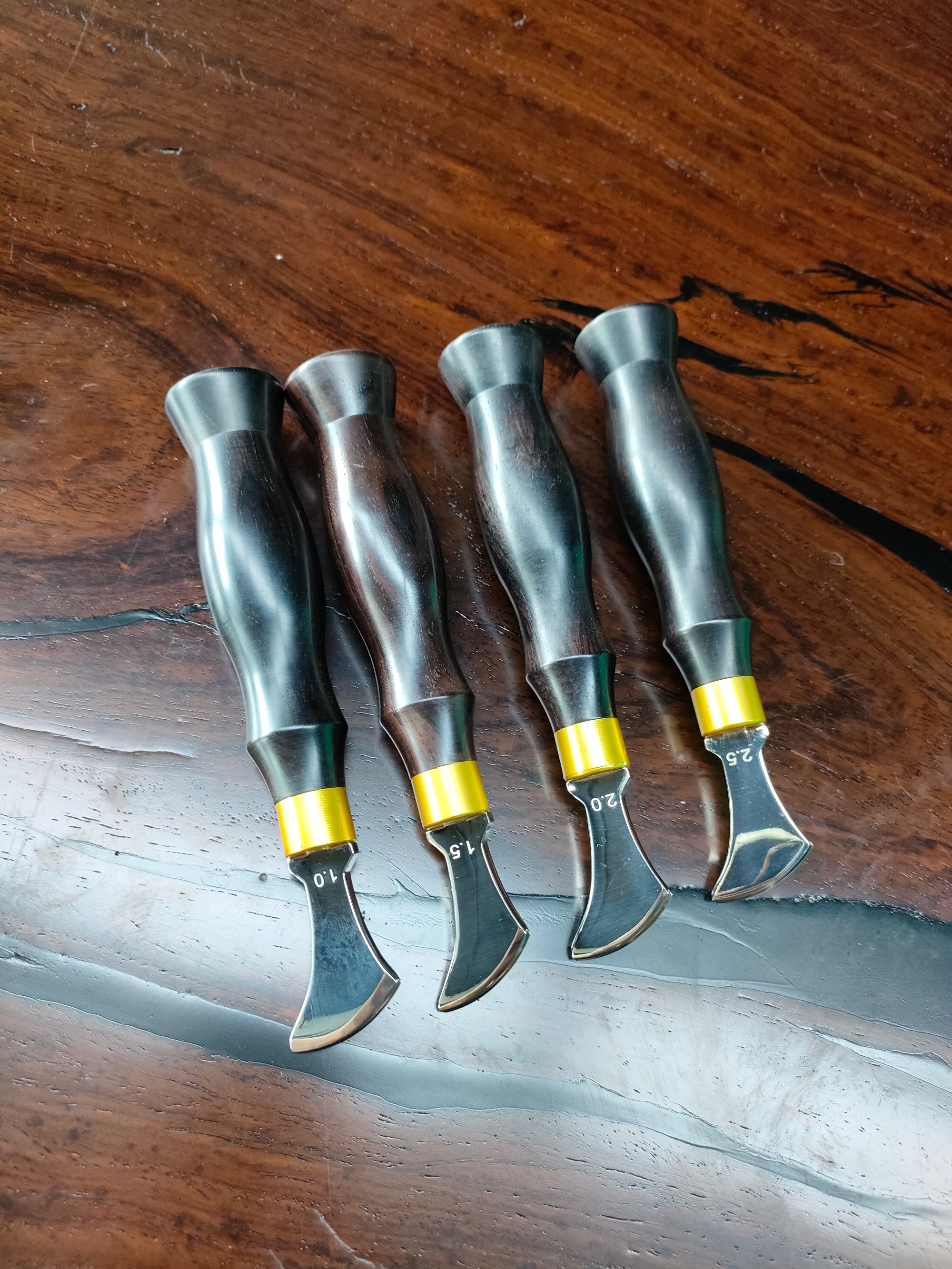 KL Ebony Handle Creaser
