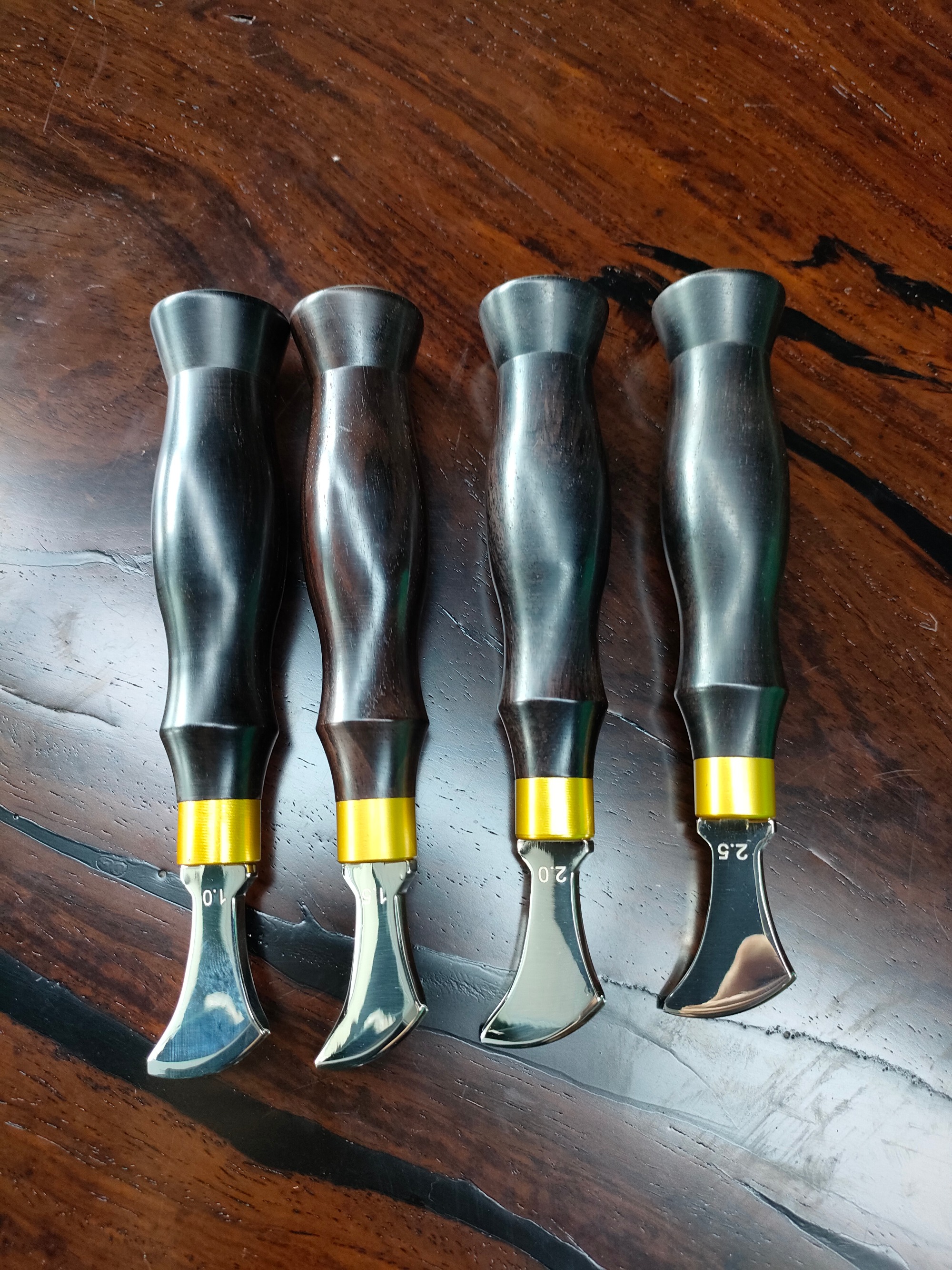 KL Ebony Handle Creaser