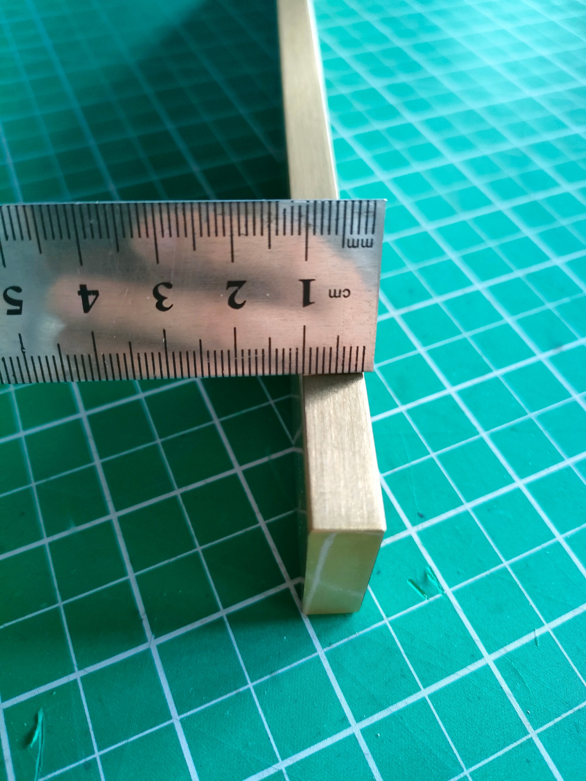 Solid Brass Ruler