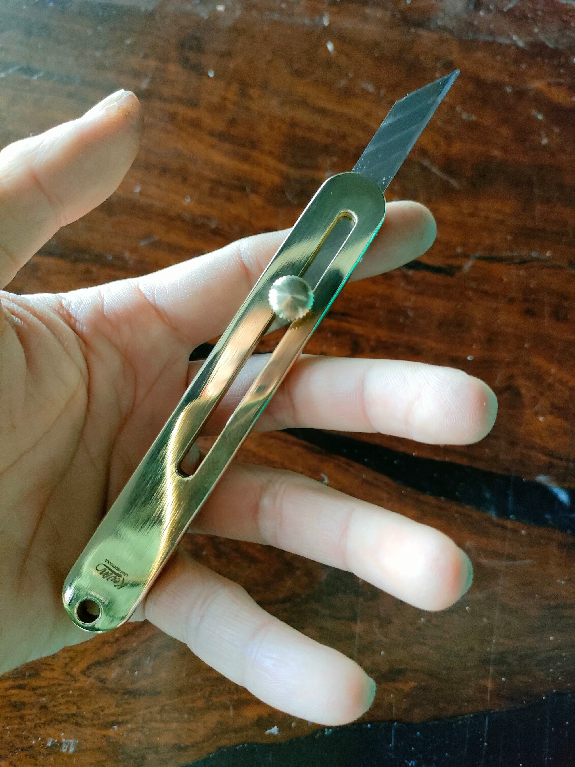 Brass Utility Knife (9mm Blade)