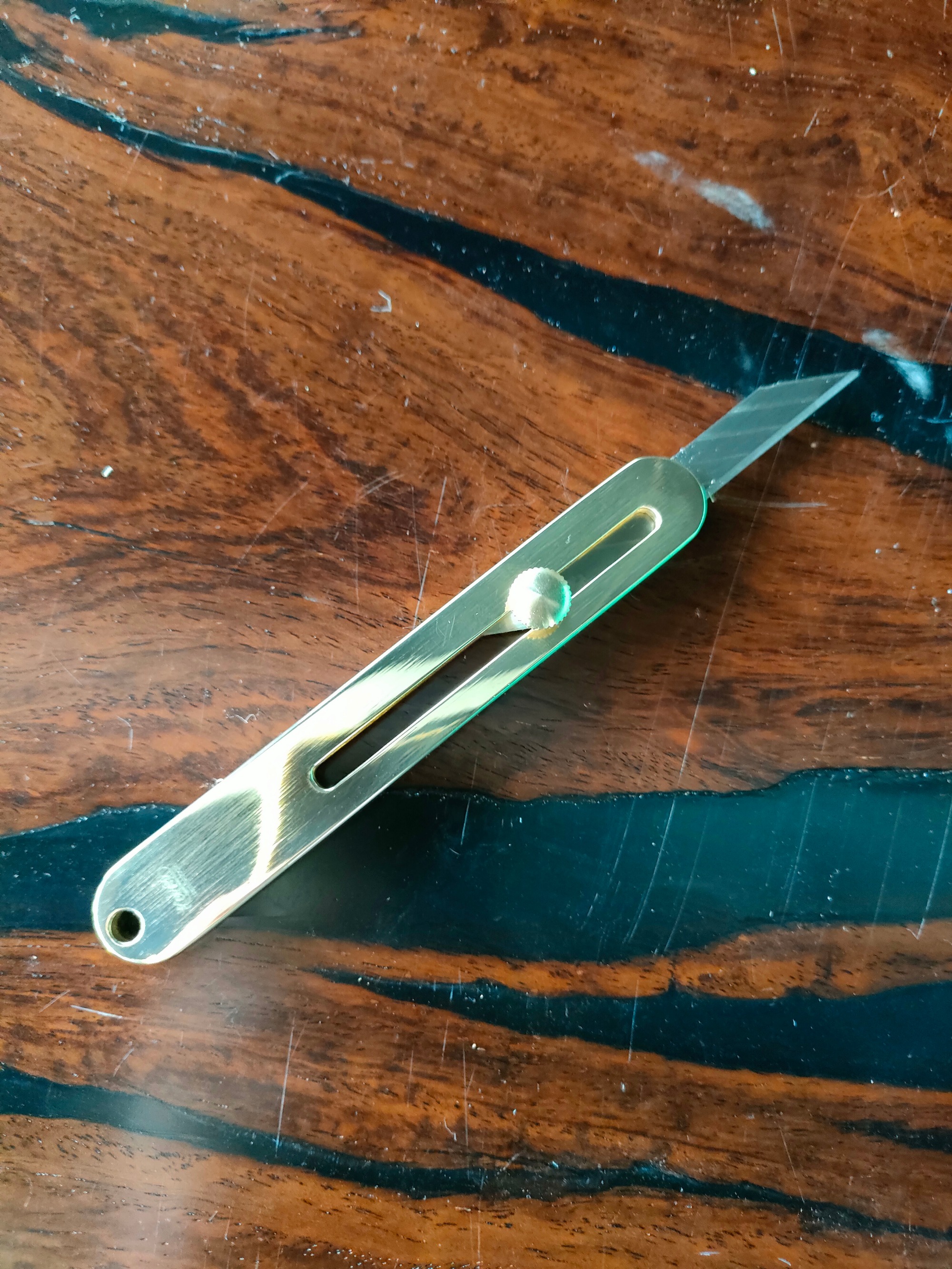 Brass Utility Knife (9mm Blade)