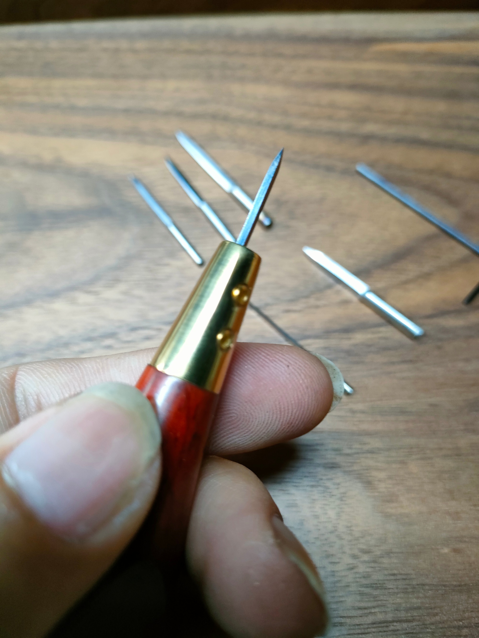 Interchangeable Straight Awl Handle