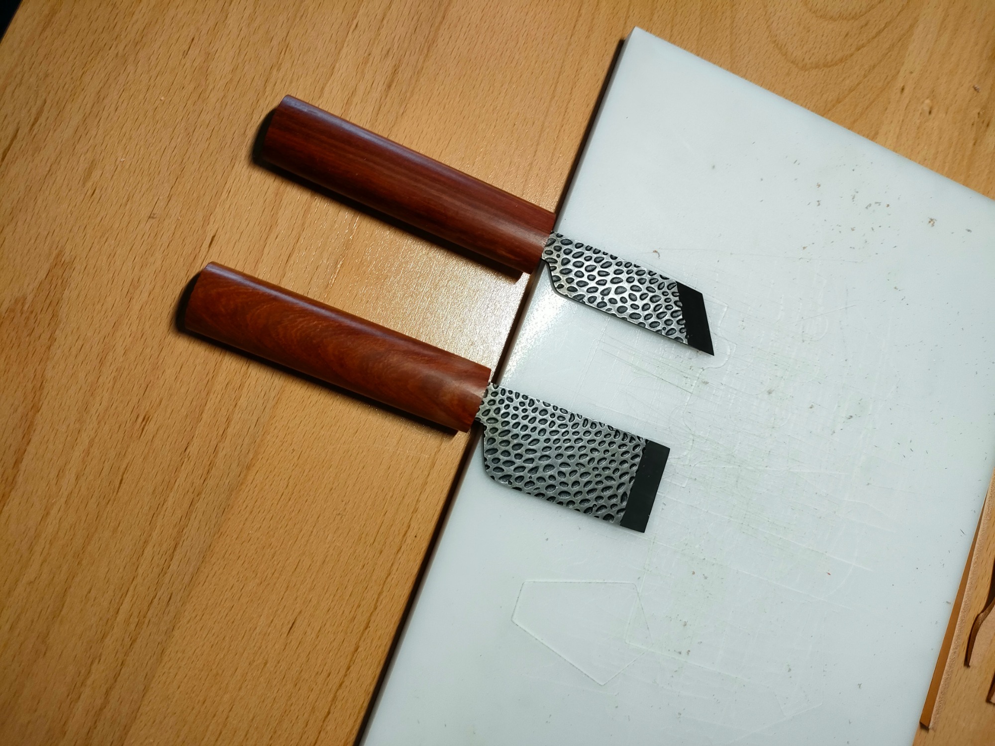Japanese Style Forged Cutting / Skiving Knife