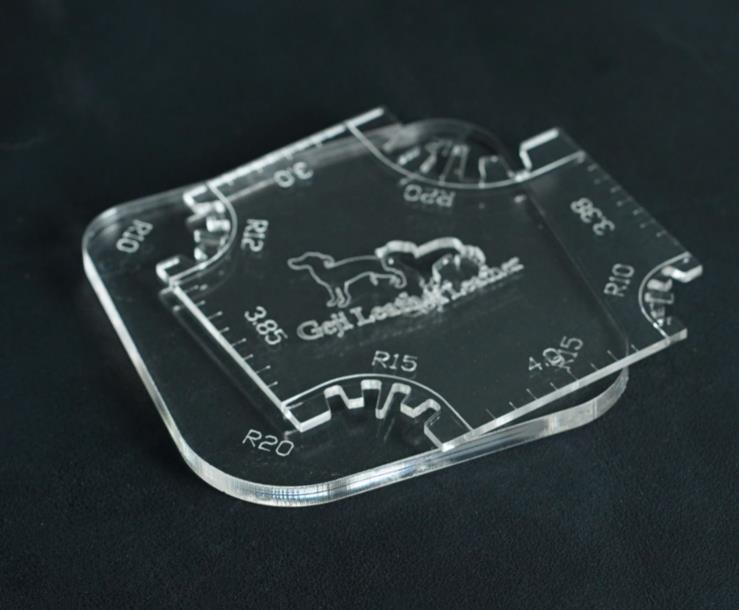 Arcylic zipper corner glue JIG