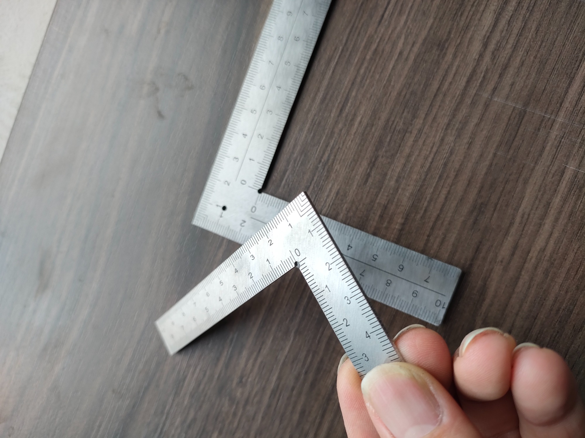 Stainless steel corner ruler