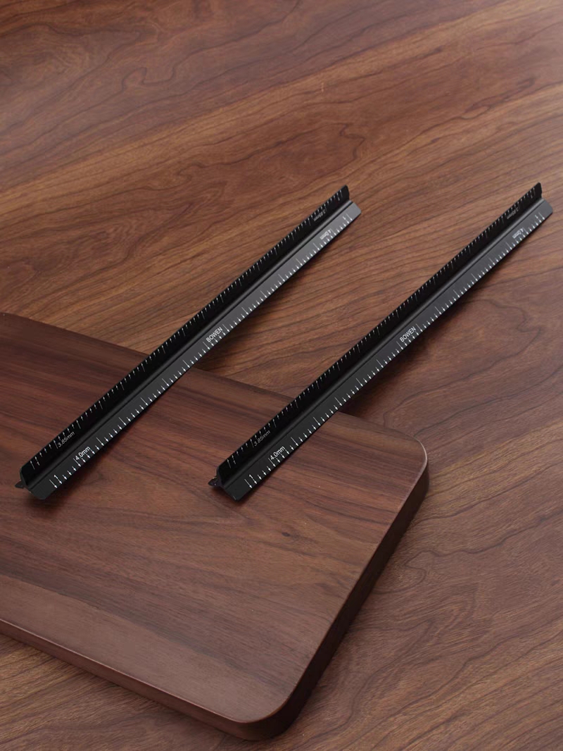 Pricking iron ruler