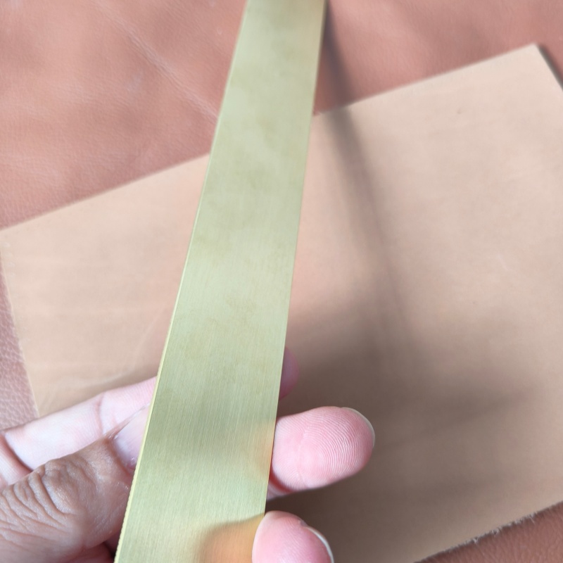 Brass ruler with Inch and CM