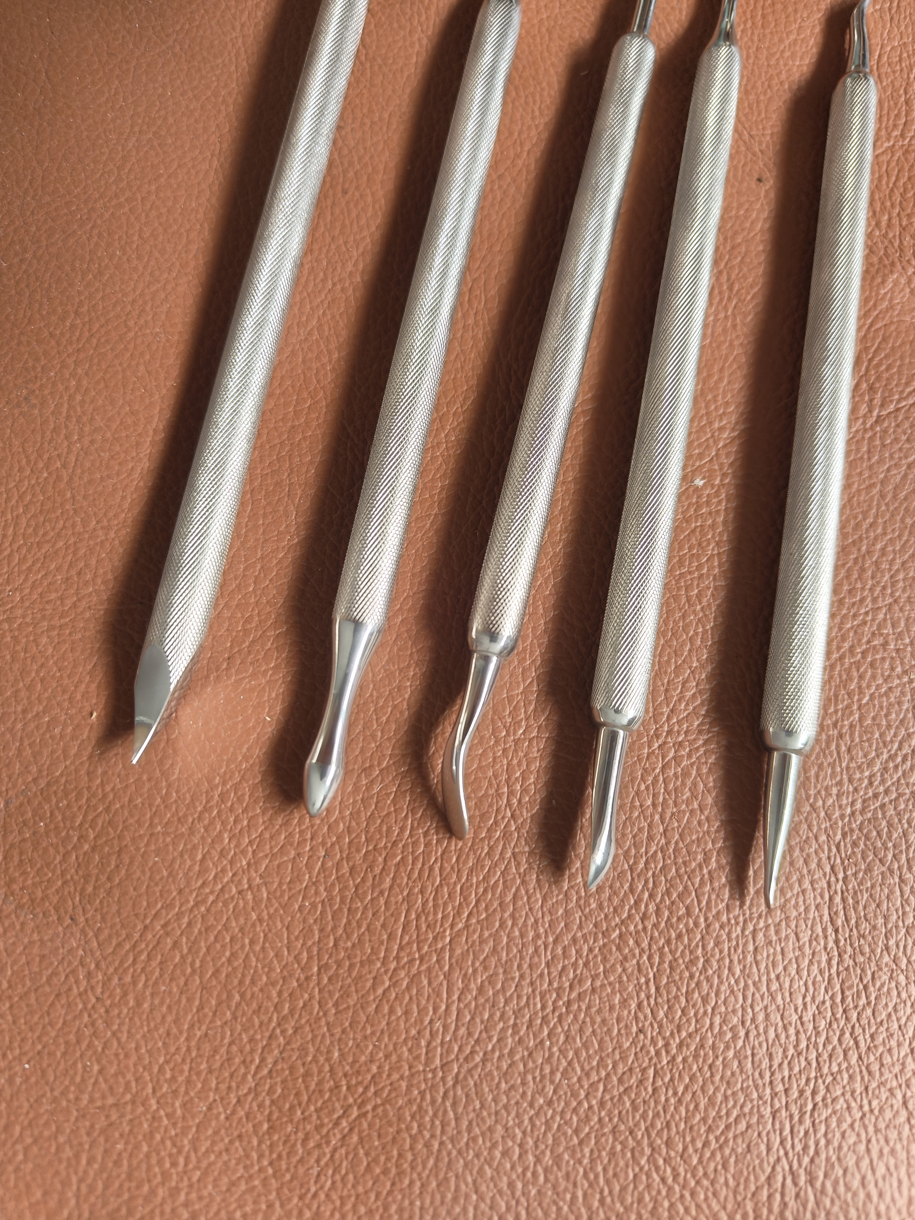 Leather carving moulding&pressing tools set (5pcs)